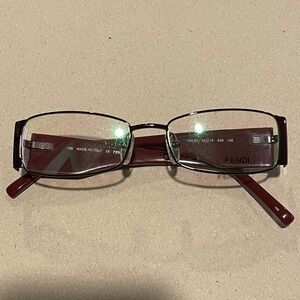 FENDI Logo Eyeglasses Frame F923R (509) Women's Acetate Orchid Burgandy Designer